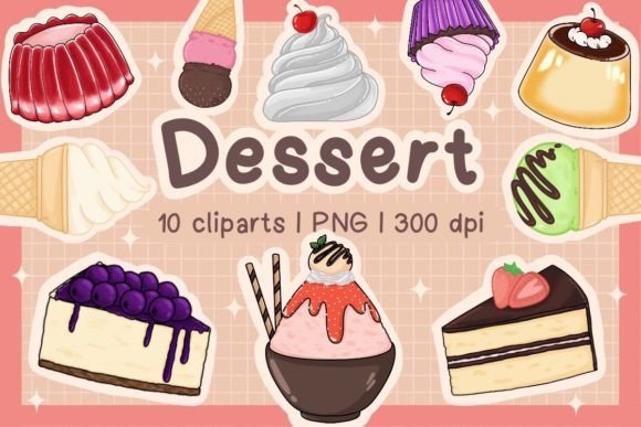 Download Dessert Cliparts &amp; Stickers Collection - Collection Collection