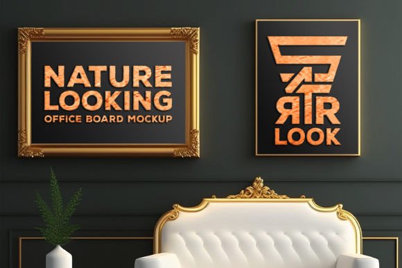 Download Luxury Board Mockups_livingroom Mockup - Premium Bundle