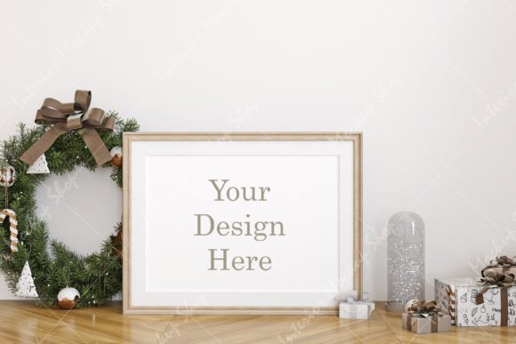 Download Christmas Frame Mockup - 1328 - Christmas frame Collection