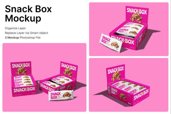 Download Snack Box 3D Mockup - 3d mockup Collection