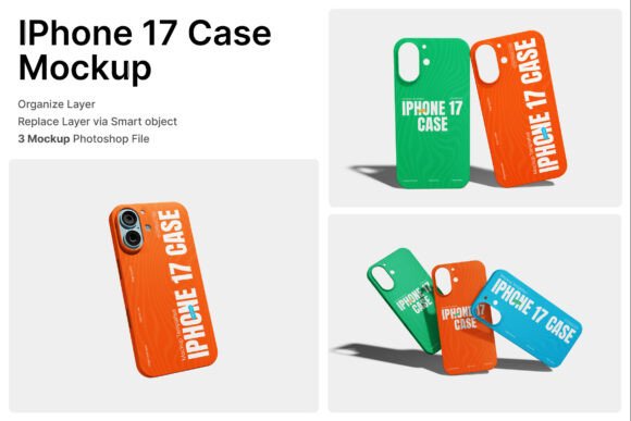 Download IPhone 17 Case 3D Mockup - 3d mockup Collection