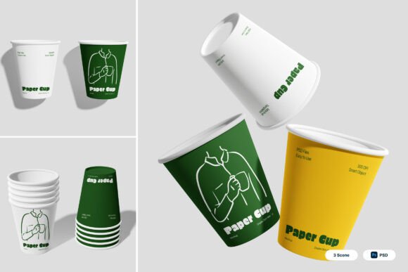 Download Paper Cup 3D Mockup - 3d mockup Collection