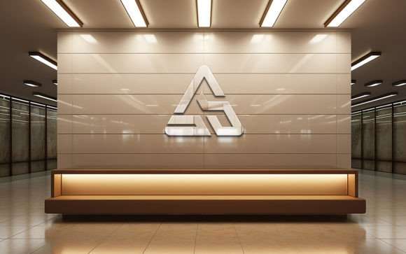 Download Indoor Glass Wall 3d Mockup - 3d mockup Collection