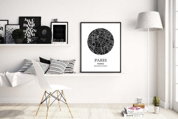 Download Paris Map Wall Art Printable Home Decor - Printable home decor Collection