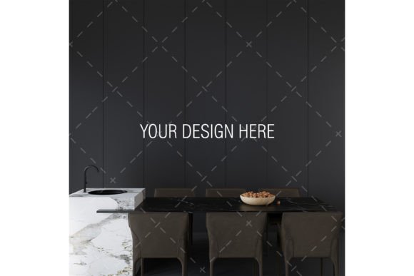 Download Kitchen Mockup, Kitchen Blank Wall - Blank Collection