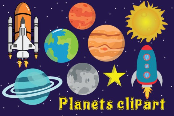 Download Space and Planets Clipart - Planets Collection