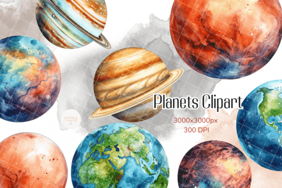 Download Planets Clipart Set - Planets Collection