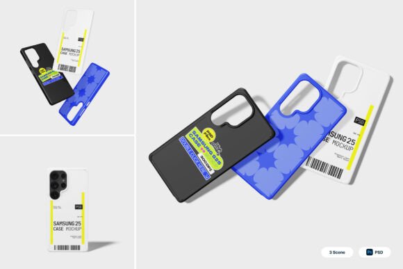 Download Samsung S25 Ultra Case 3D Mockup - 3d mockup Collection